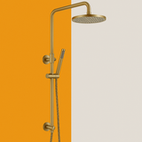 Brushed Gold Dual Shower with Diverter