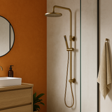 Brushed Gold Dual Shower with Diverter