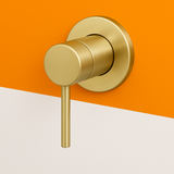 Brushed Gold Wall Mixer
