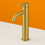 Brushed Gold Tall Basin Mixer