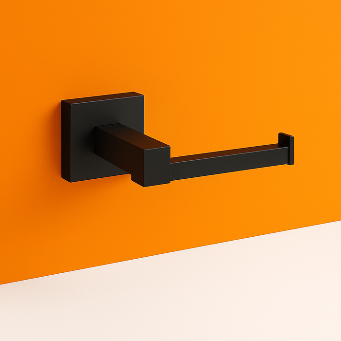 Black Square Toilet Paper Holder