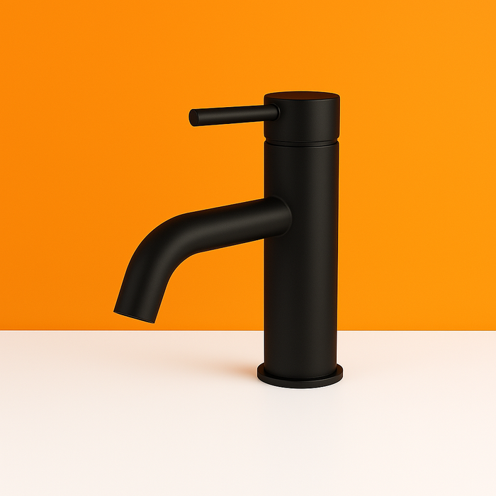 Black Round Basin Mixer