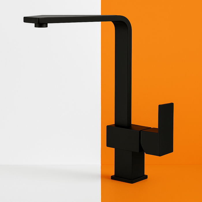 Black Square Kitchen Mixer