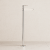 Round Floor Mixer with a swivel spout