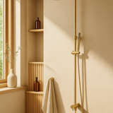Brushed Gold Dual Shower with Diverter