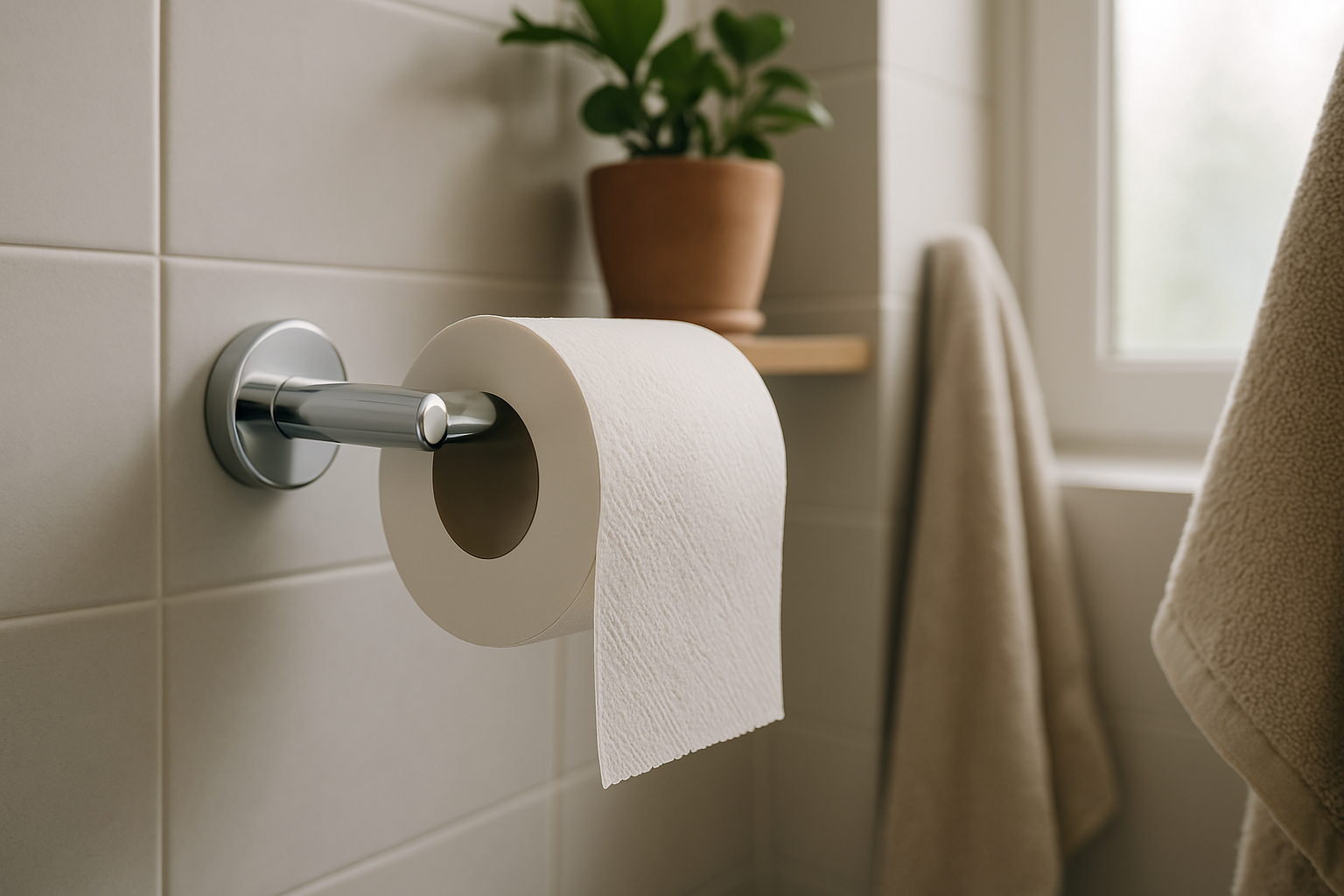 Chrome Toilet Roll Holder