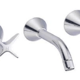 Cross Handle Bath Set