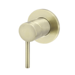 DGA-70W-60 Brushed Gold Wall Mixer – A sleek, modern wall-mounted mixer with a 35mm cartridge, Ø 60mm cover plate, and a luxurious brushed gold finish for contemporary bathrooms.