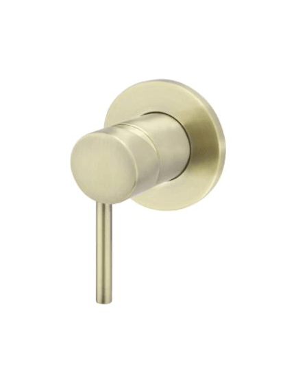 DGA-70W-60 Brushed Gold Wall Mixer – A sleek, modern wall-mounted mixer with a 35mm cartridge, Ø 60mm cover plate, and a luxurious brushed gold finish for contemporary bathrooms.