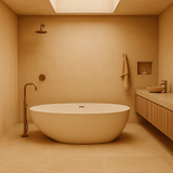 Delight 1780mm Freestanding Bath – Luxurious Deep Oval Tub in Gloss Finish