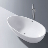 Delight 1780mm Freestanding Bath – Luxurious Deep Oval Tub in Gloss Finish