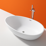 Delight 1780mm Freestanding Bath – Luxurious Deep Oval Tub in Gloss Finish