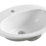 MG-509B Drop-In Basin – 550mm x 450mm x 195mm, with 40mm outlet waste and multiple tapholes for modern bathrooms.