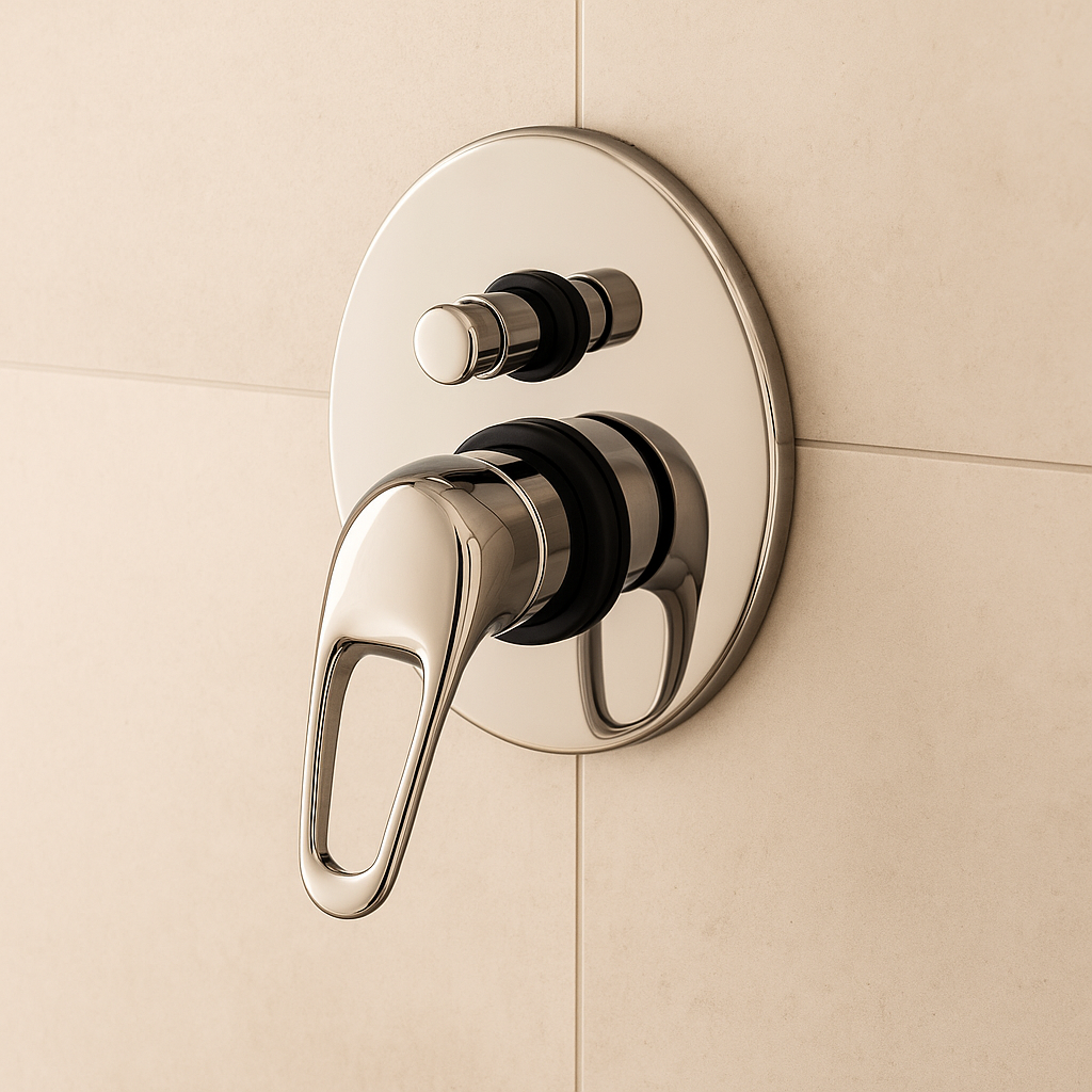 Duck Handle Wall Mixer With Diverter