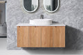 Duplex Wall Hung Vanity 1200mm – Grooved Panel Design with Organisers