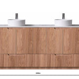 Duplex 855mm Floor Standing Vanity 1500mm DW– Grooved Panel with Soft Closing Drawers