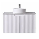 Duplex Wall Hung Vanity 900mm – Grooved Panel Design with Organisers