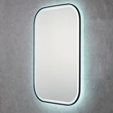 Farley LED Mirror – Wall-Hung Backlit Bathroom Mirror with Matt Black or Chrome Frame