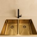 Gold Double Bowl Sink