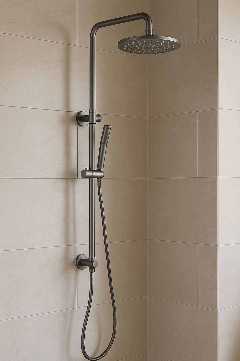 Cordoba Gunmetal Dual Shower with Diverter