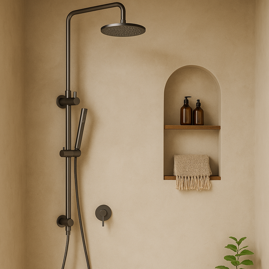 Cordoba Gunmetal Dual Shower with Diverter