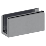 Gunmetal Shower Glass Clamp (Model: JD-M458BS) designed for secure glass installations in modern bathrooms with a high-quality gunmetal finish.