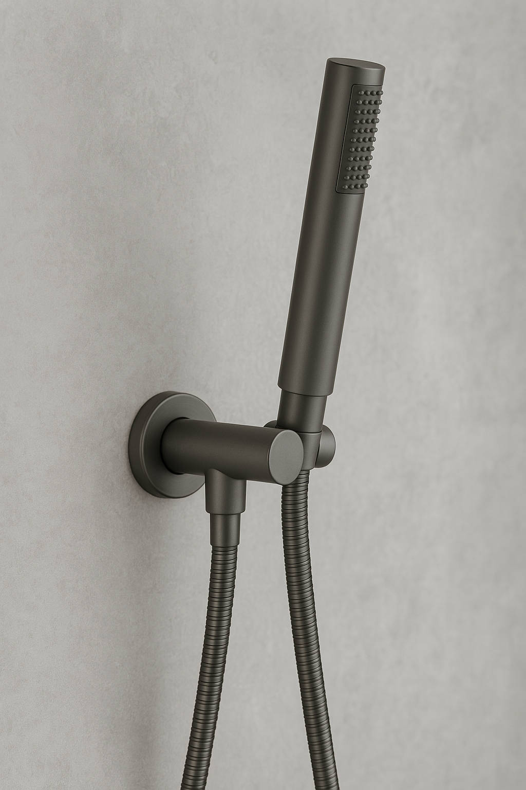Cordoba Gunmetal Shower Handpiece on Bracket