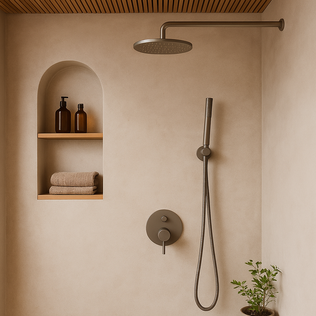 Cordoba Gunmetal Shower Handpiece on Bracket