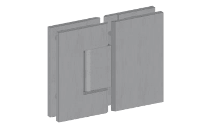 Gunmetal Shower Hinge (Model: JD-M457BS) with 59mm distance holes for easy installation and a sleek modern finish.