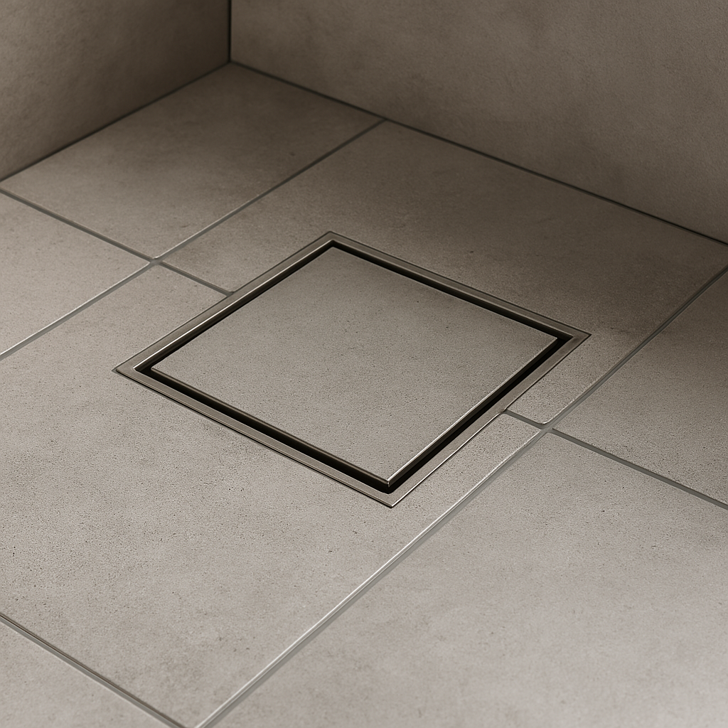 Cordoba Gunmetal Tile Insert Floor Waste