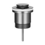 UNP47-L Gunmetal Universal Pop-Up Drain – Modern Sink Drain with Push-to-Close Mechanism
