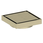JD-DB101TS Brushed Gold Tile Insert Floor Waste – 80mm outlet with modern tile insert design for seamless bathroom installation.