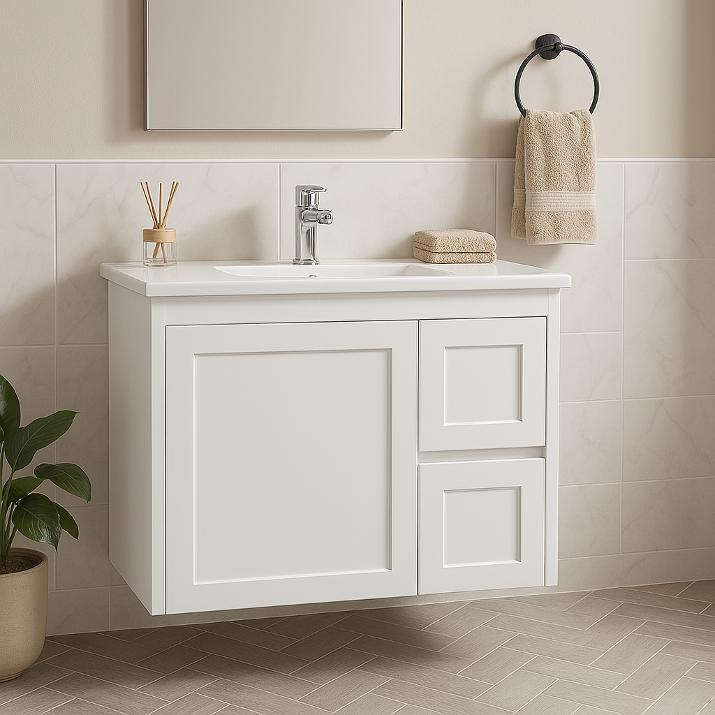 Luna -750W-SD Wall Hung Vanity 460mm  – Modern Floating Bathroom Cabinet