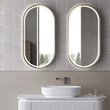 Montego LED Mirror – Wall-Hung Bathroom Mirror with Matt Black or Chrome Frame
