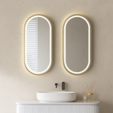Montego LED Mirror – Wall-Hung Bathroom Mirror with Matt Black or Chrome Frame