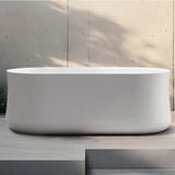 Nevada-170 Freestanding Acrylic Bath – 1700mm Gloss White Modern Oval Tub (Coming May 2025)