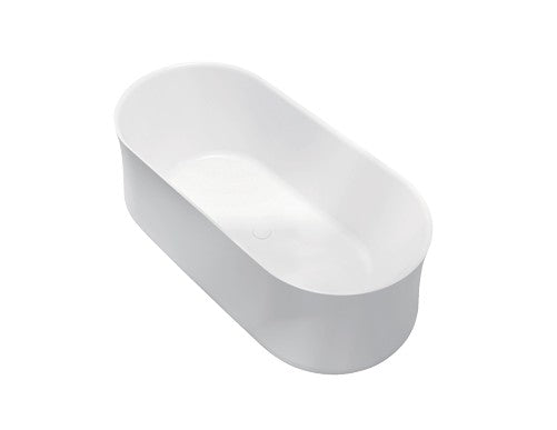 Nevada-170 Freestanding Acrylic Bath – 1700mm Gloss White Modern Oval Tub (Coming May 2025)