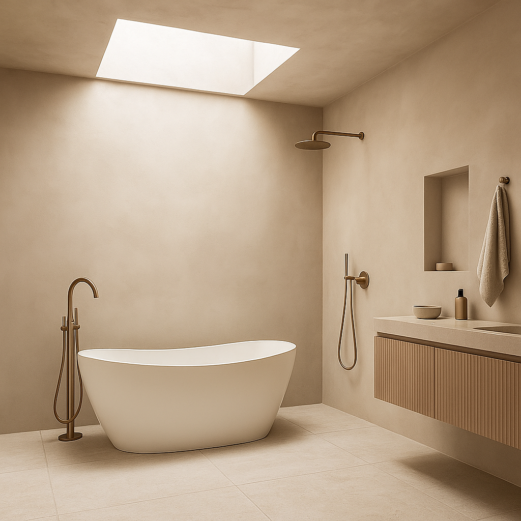 Nova 1500mm Freestanding Bath – Sleek Curved Design in Gloss White