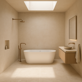 Olivia 1500mm Freestanding Bath – Ultra Slim Rim Acrylic Bath