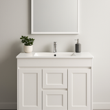 Quinn 1200WD Freestanding 460mm Vanity Modern European Design With Double Bowl