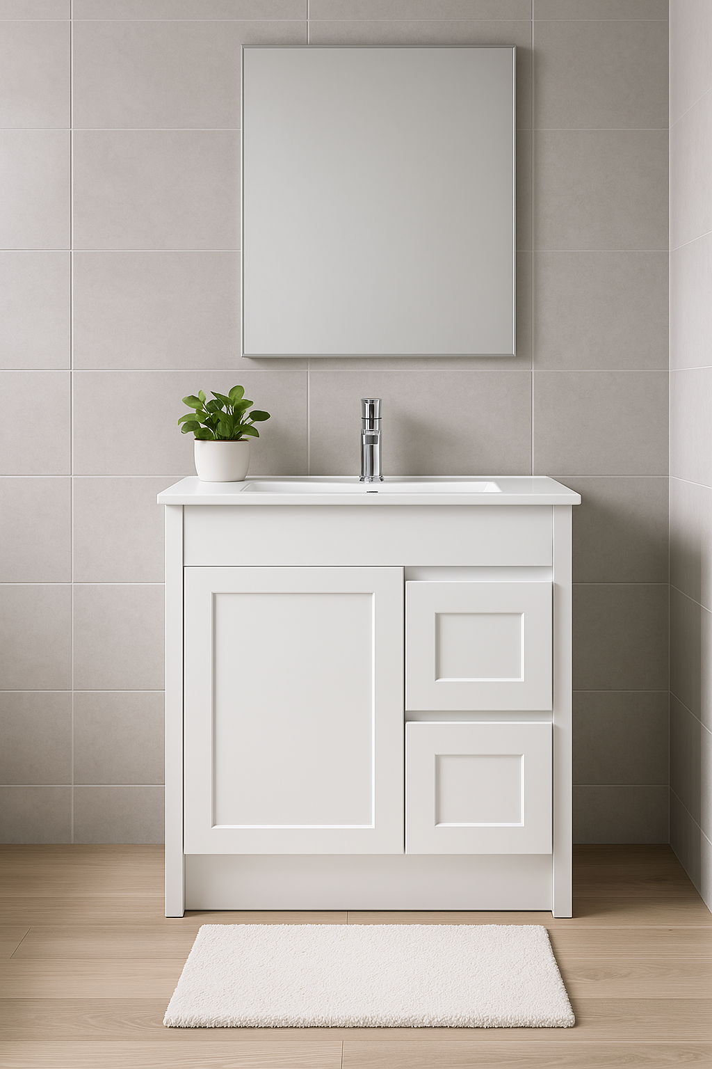 Quinn 750W Freestanding 460mm Vanity Modern European Design
