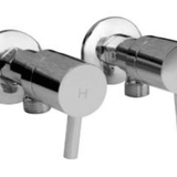 TPR-107 Round Handle Washing Machine Set – Chrome wall-mounted set with hot and cold water controls for laundry rooms.