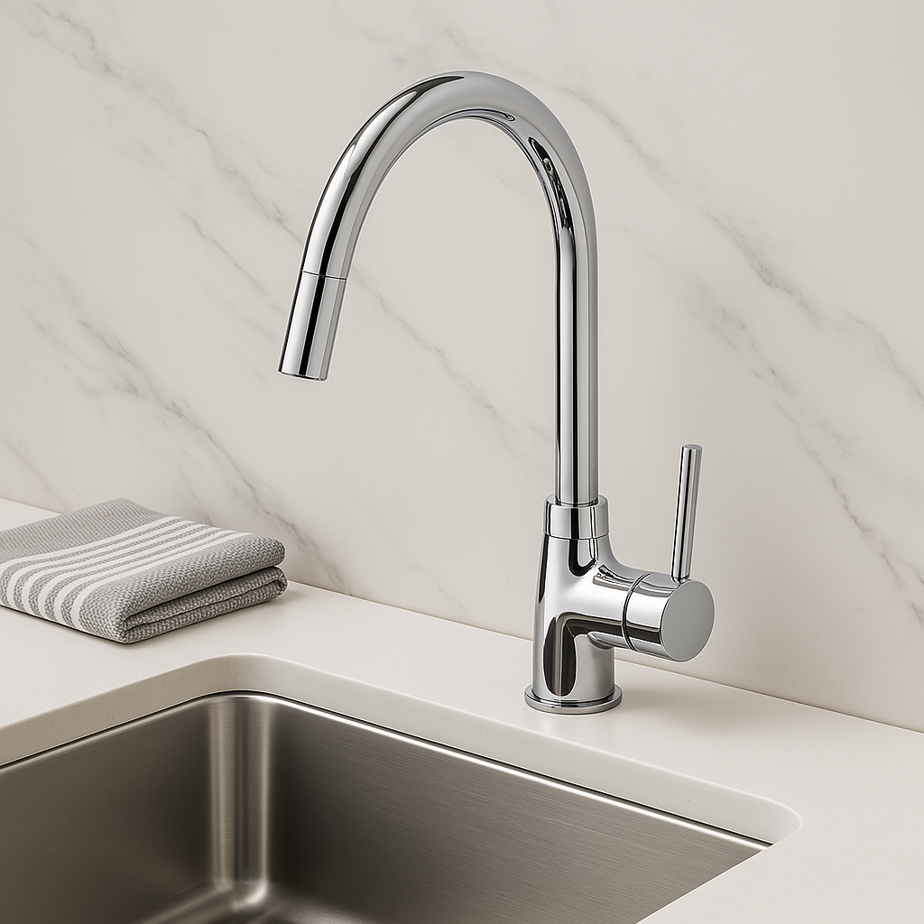 Round Kitchen Mixer 40mm cartridge