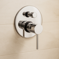 Round Wall Mixer with Diverter