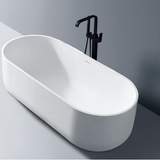 Lilac 1700mm Gloss White Freestanding Bath – Sleek Minimalist Oval Design