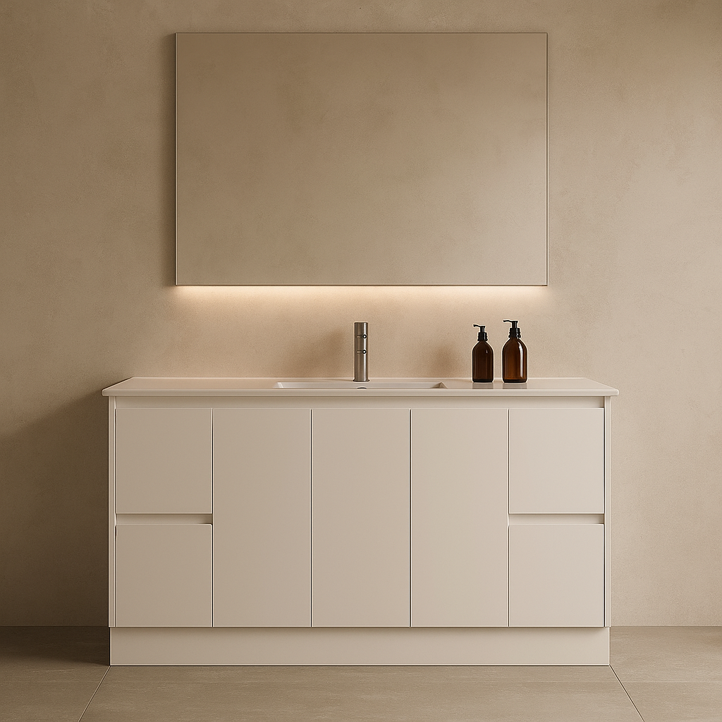 Sammy 1500W Freestanding 460mm  Vanity – Gloss or Matt 2-Pack Finish with Soft Close Drawers