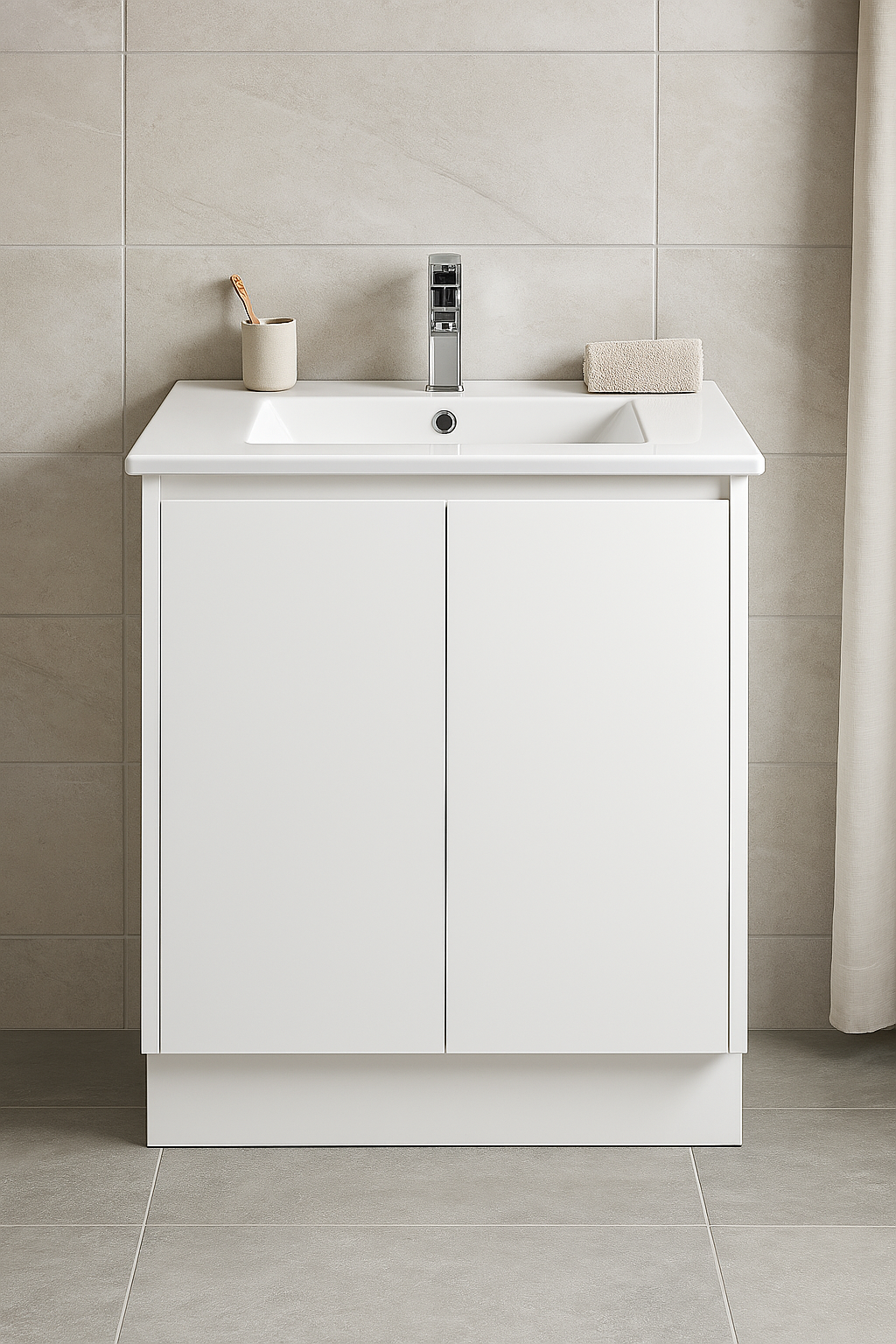 Sammy 600W Freestanding 460mm  Vanity – Gloss or Matt 2-Pack Finish with Soft Close Drawers