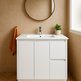 Sammy 900W Freestanding 460mm  Vanity – Gloss or Matt 2-Pack Finish with Soft Close Drawers