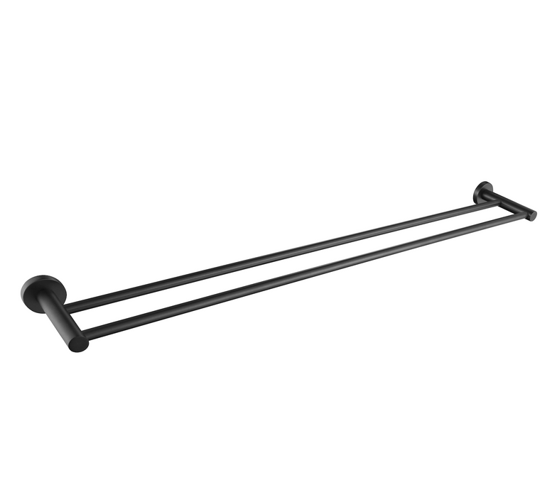 750 Gunmetal Double Towel Rail