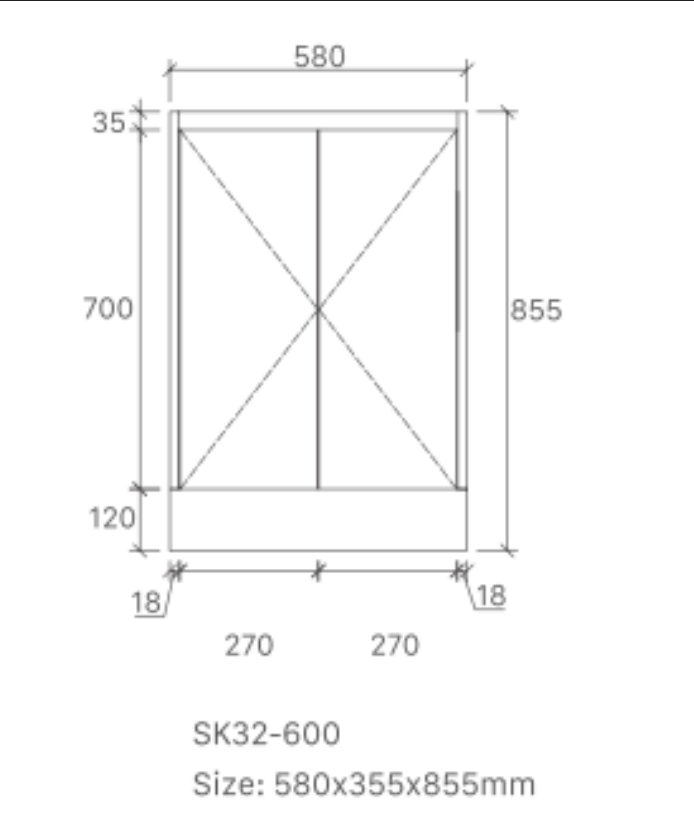 Sierra 600W Freestanding Vanity with Drawers White Right Hand Draw